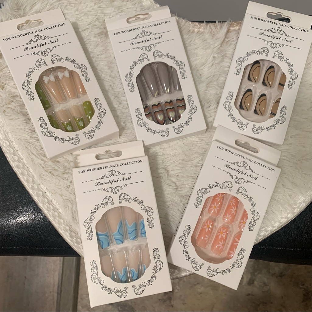 5 Boxes Brand New 24 Pcs Press Nails